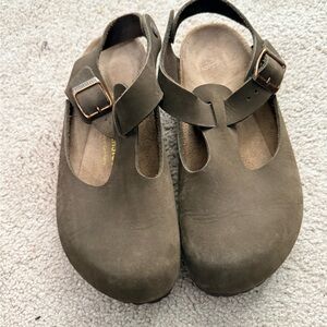 Birkenstock Bonn Mary Jane Sandals Dark brown like new size 37